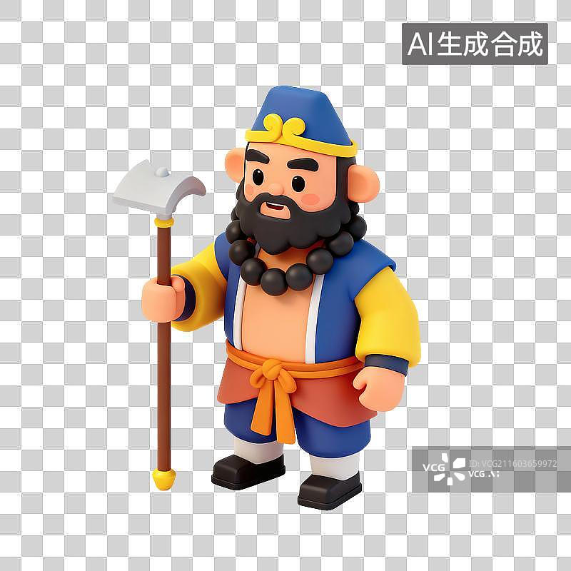 【AI数字艺术】沙僧人物插画图片素材