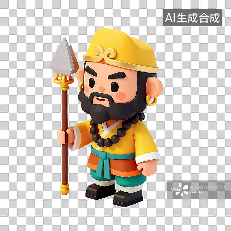 【AI数字艺术】沙僧人物插画图片素材