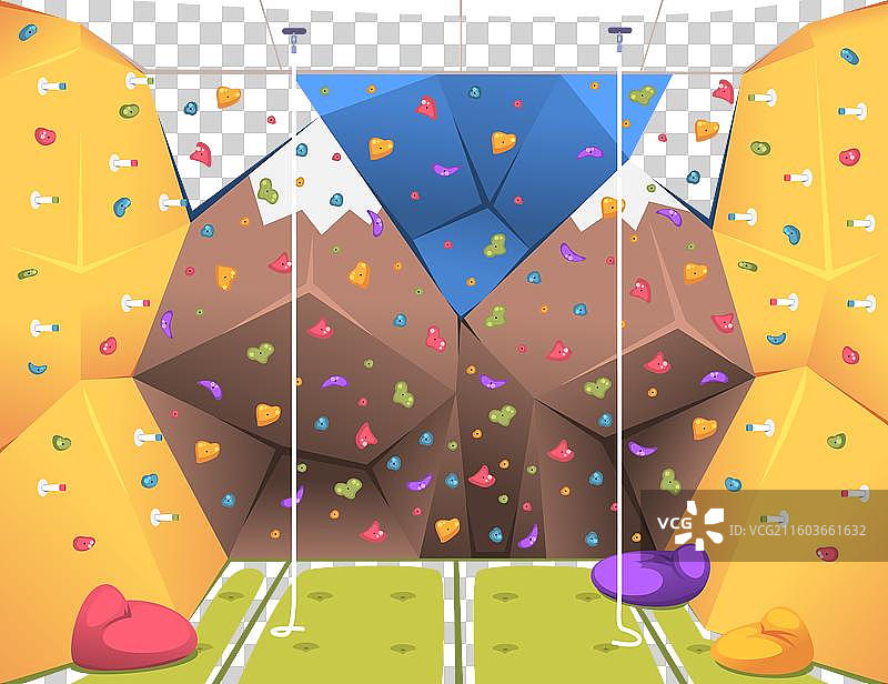 室内攀岩公园儿童抱石馆图片素材