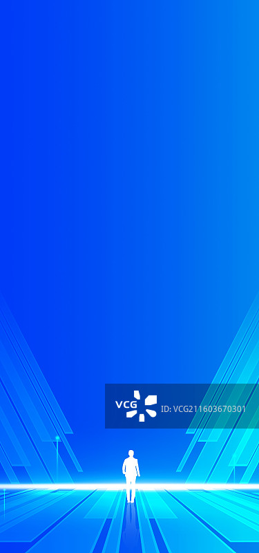 科技风格会议手机海报背景，几何渐变风格手机背景图片素材