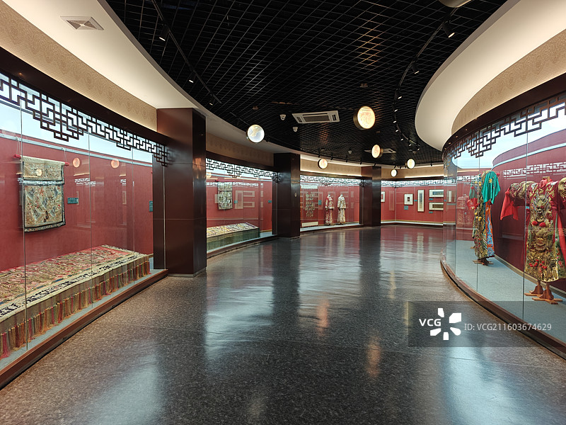 潮州市博物馆-潮绣展厅图片素材