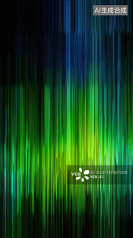 【AI数字艺术】彩色垂直光条抽象图案图片素材