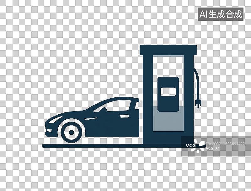 【AI数字艺术】汽车加油图标图片素材
