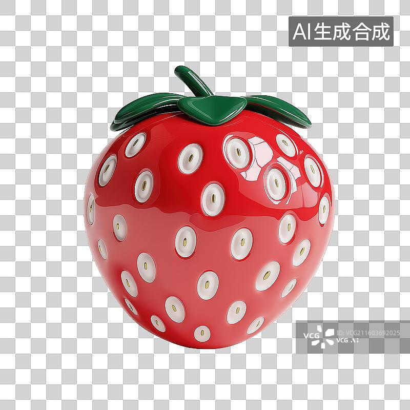 【AI数字艺术】草莓卡通图片素材