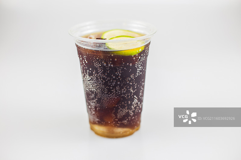 一杯柠檬可乐图片素材