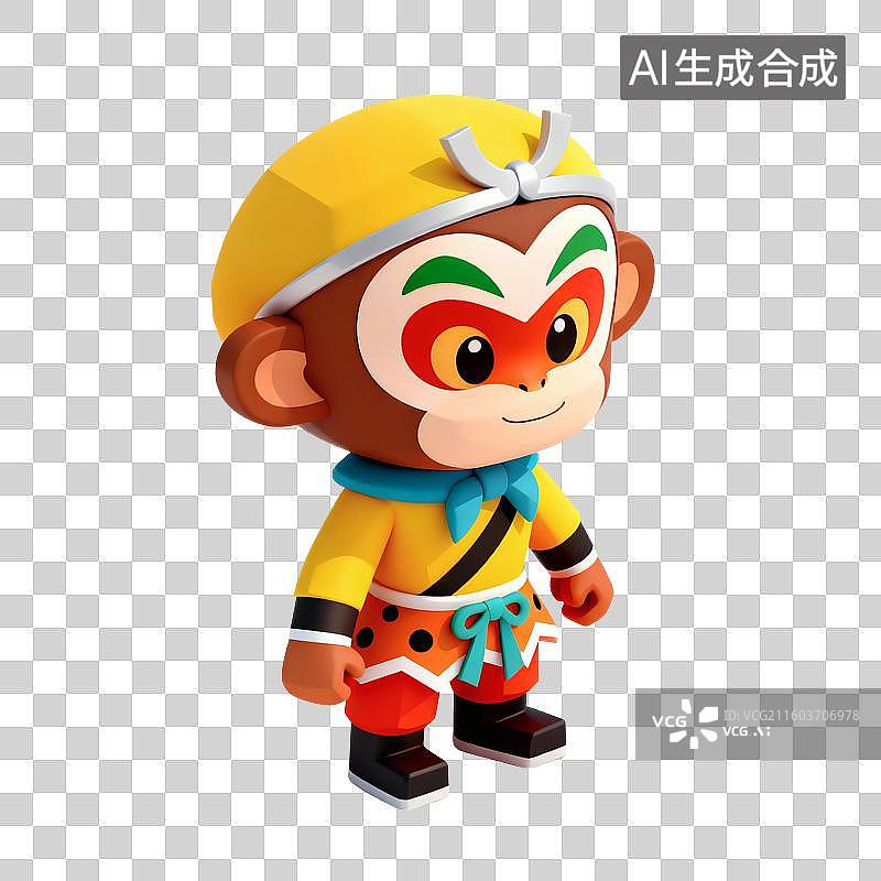 【AI数字艺术】西游记孙悟空插画图片素材