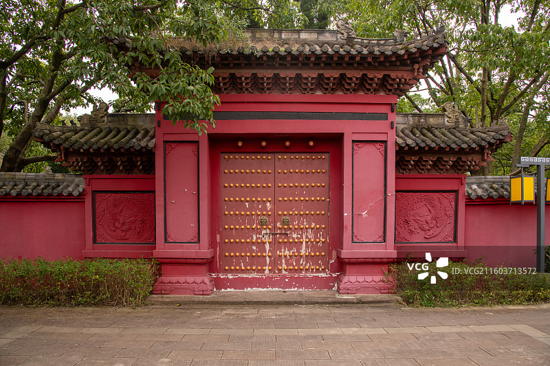 成都青龙湖湿地公园-明蜀定王次妃墓图片素材