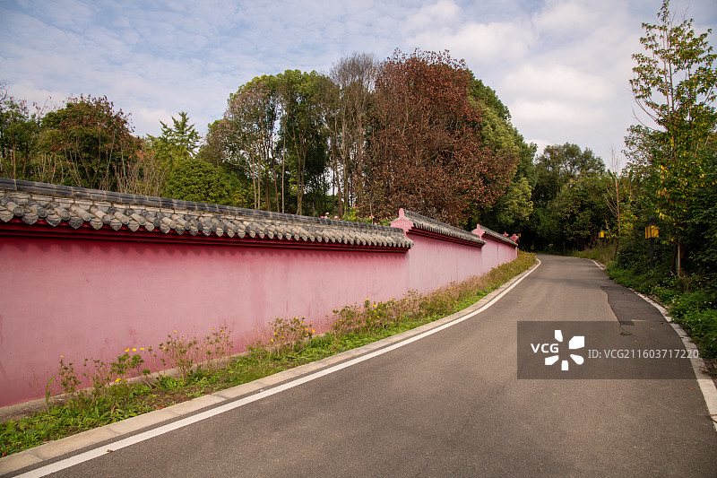 成都青龙湖湿地公园-明蜀王陵图片素材