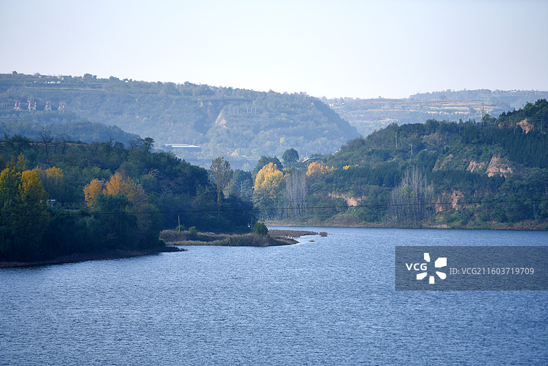 淳化黑松林水库图片素材