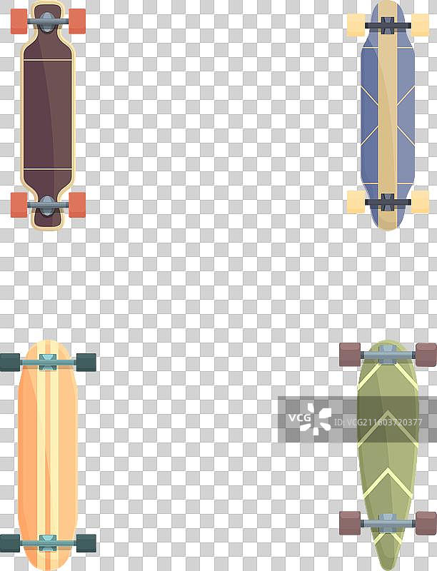 各种滑板设计图集图片素材