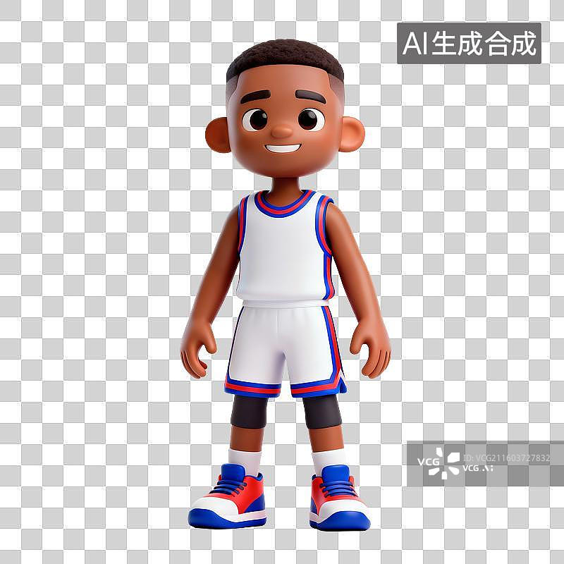 【AI数字艺术】篮球运动员插画图片素材