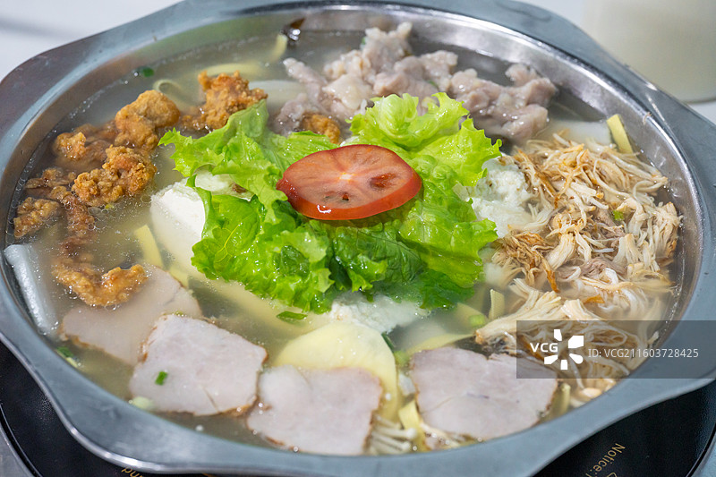 四川特色美食 豆花火锅 酥肉滑肉图片素材