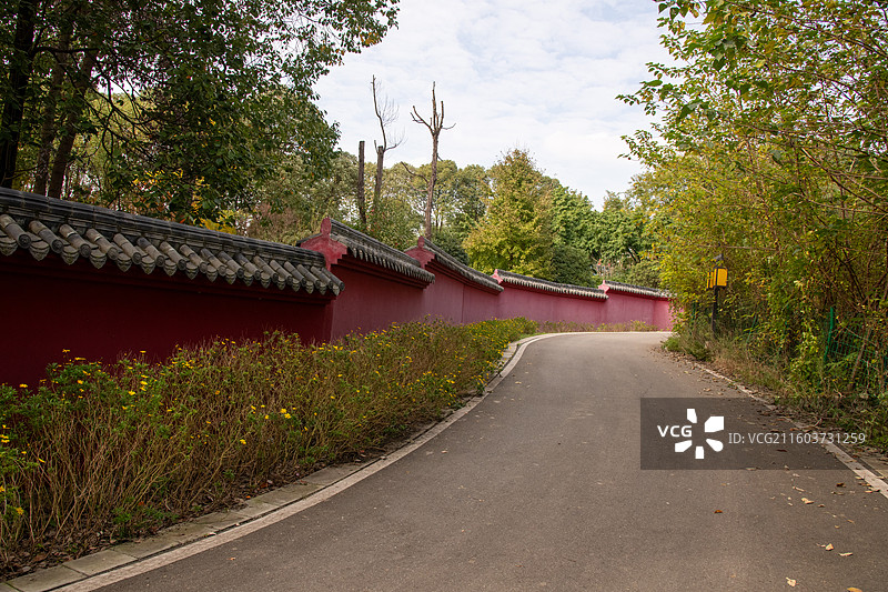 成都青龙湖湿地公园-明蜀王陵图片素材