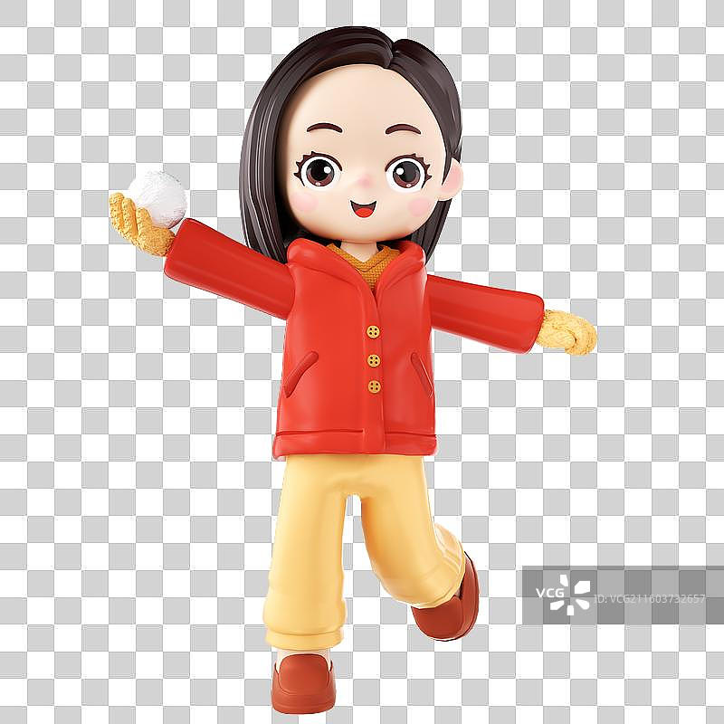 冬天打雪仗的人图片素材