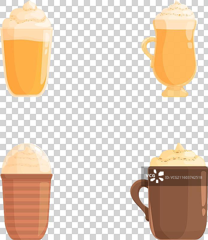 各种温暖的冬季饮品图片素材