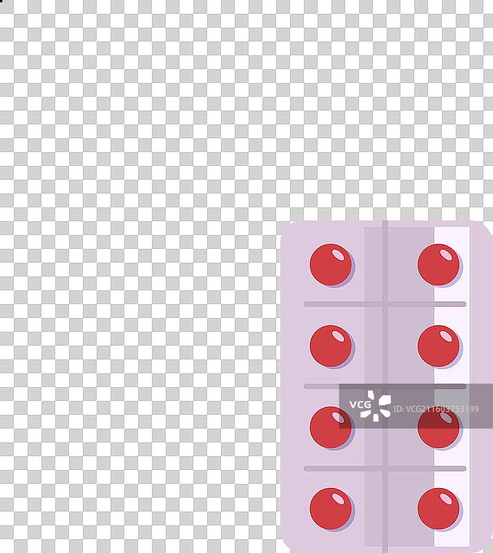 一堆红色的圆形药片图片素材