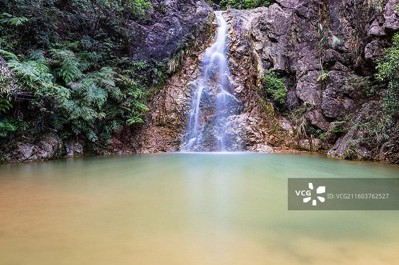 佛山南海湾森林生态园庆云瀑布图片素材