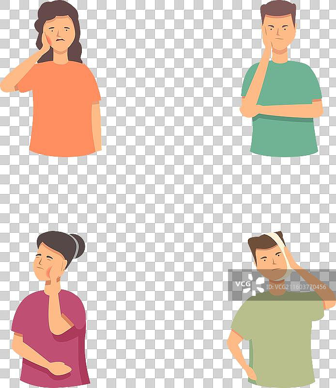 一群人表达困惑和怀疑图片素材