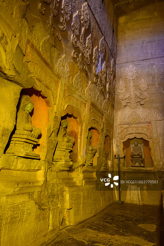 河北邯郸峰峰矿区北响堂山石窟图片素材