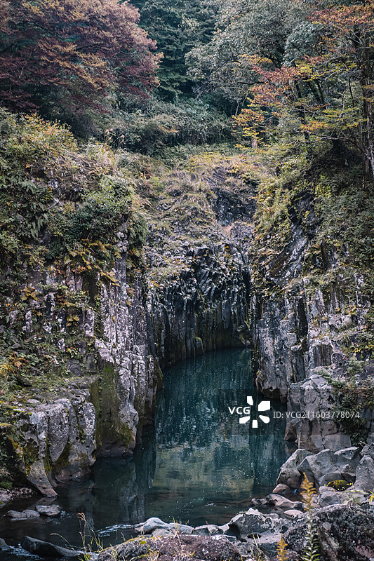 九州高千穗峡谷图片素材