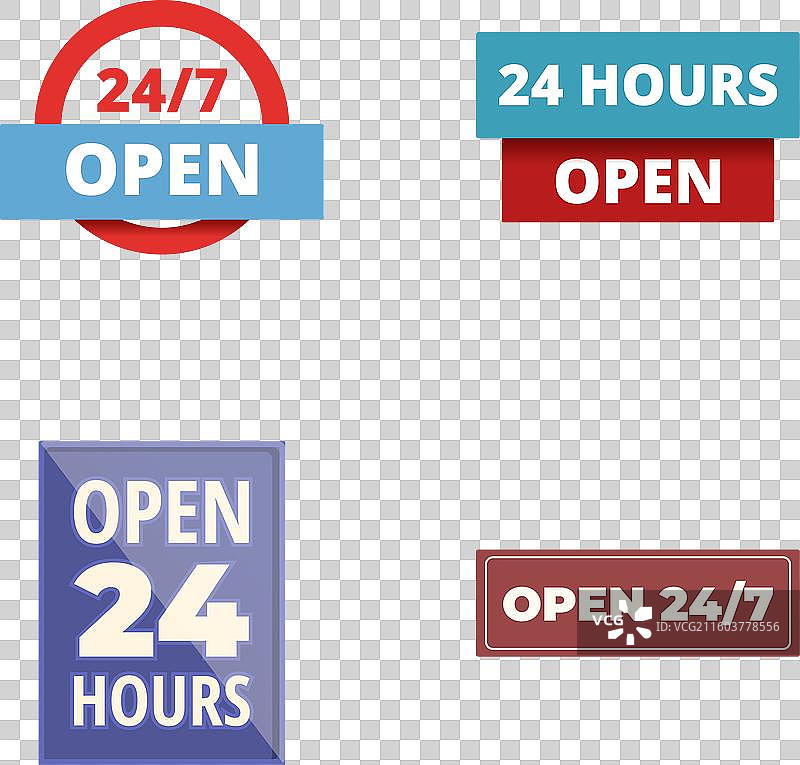 247个扁平化设计的开放标志集合标志集合标志图片素材