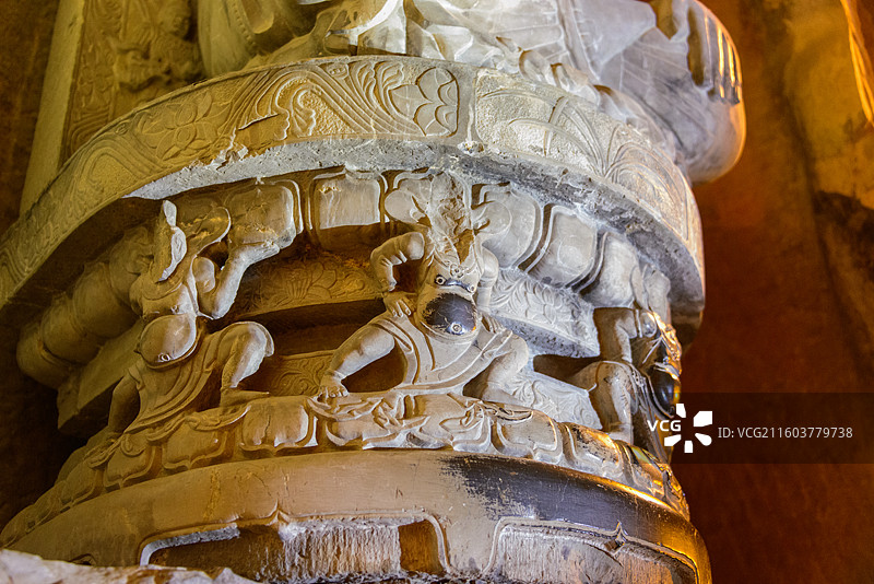 河北邯郸峰峰矿区北响堂山石窟图片素材