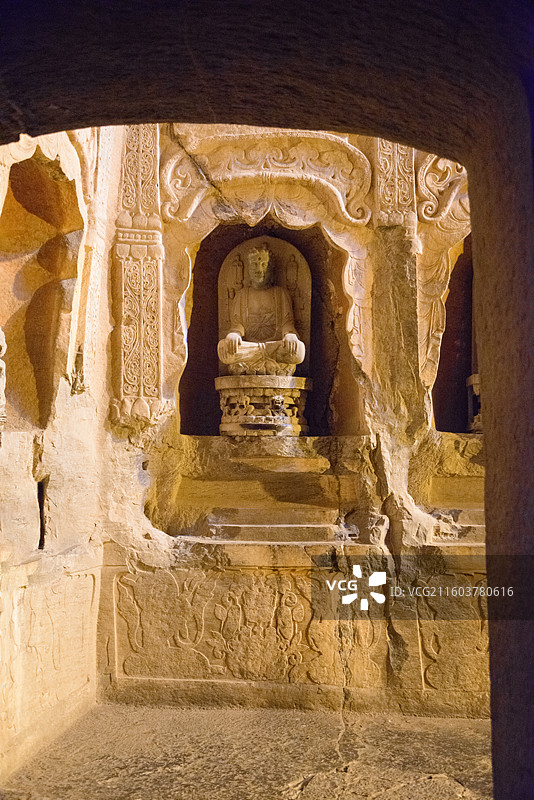 河北邯郸峰峰矿区北响堂山石窟图片素材