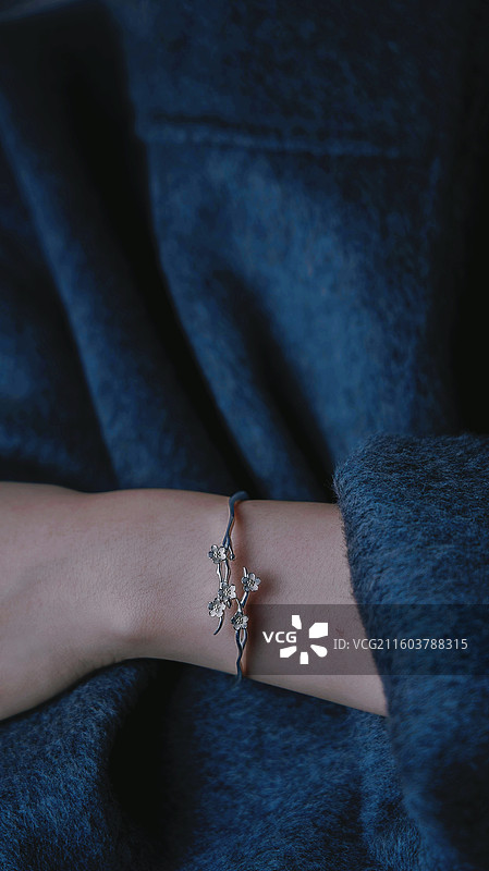 手链 银首饰图片素材