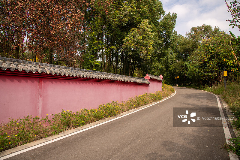 成都青龙湖湿地公园-明蜀王陵图片素材