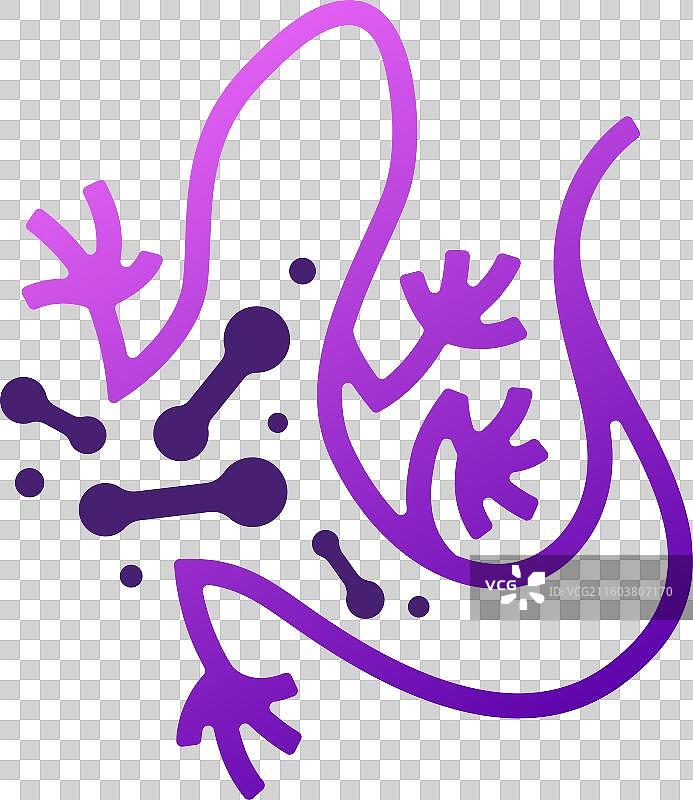 蝾螈 蜥蜴 爬行动物 生物技术标志 图标图片素材