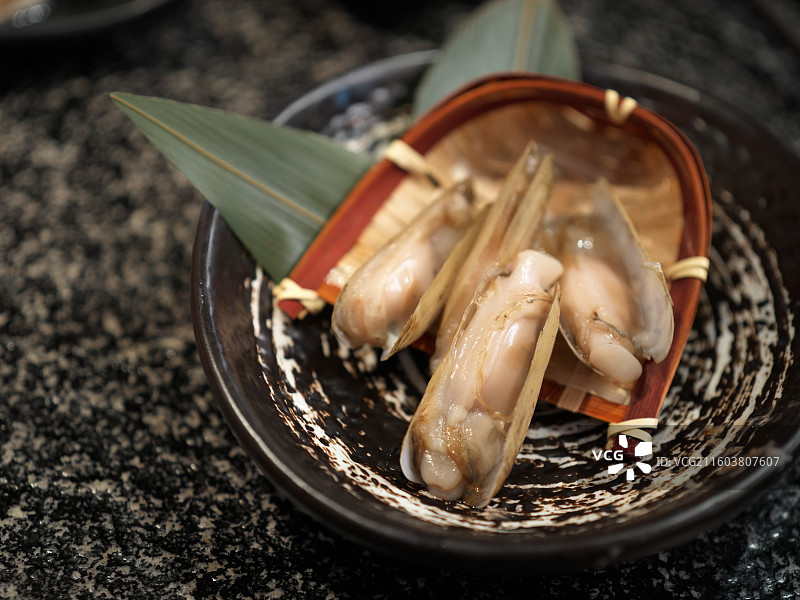 精致的火锅食材竹蛏图片素材
