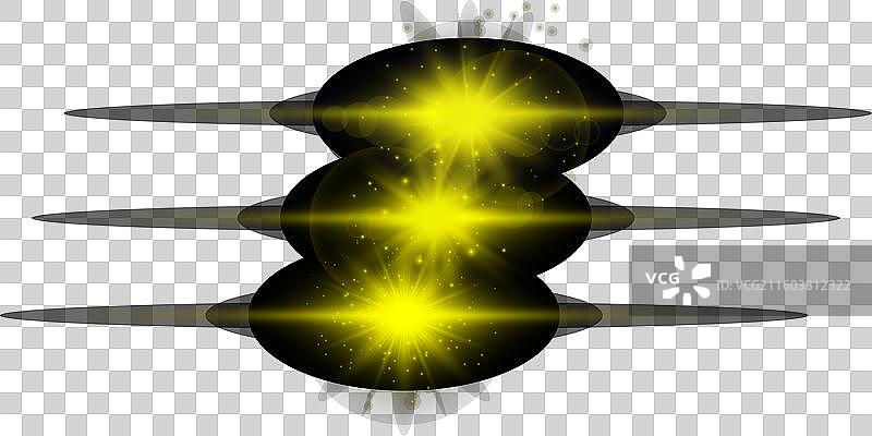 镜头黄色水平光效集图片素材