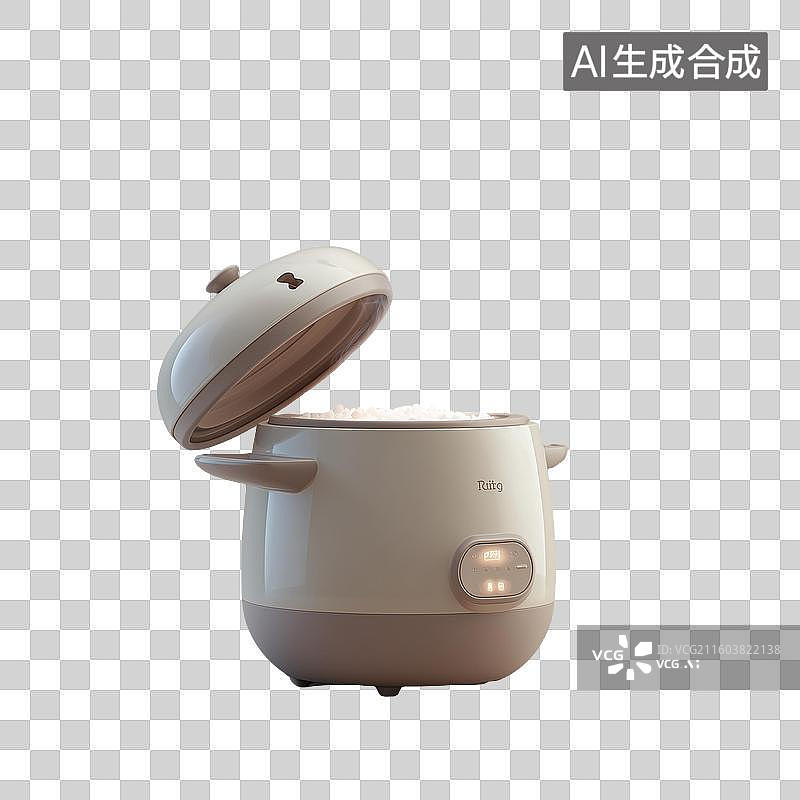 【AI数字艺术】电饭煲3D图标图片素材