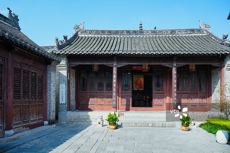 江苏省徐州市户部山崔焘故居（崔家大院 崔焘翰林府）祠堂院  户部山古建筑群图片素材