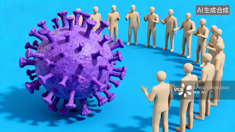 【AI数字艺术】抽象概念医疗保健细菌病毒图片素材