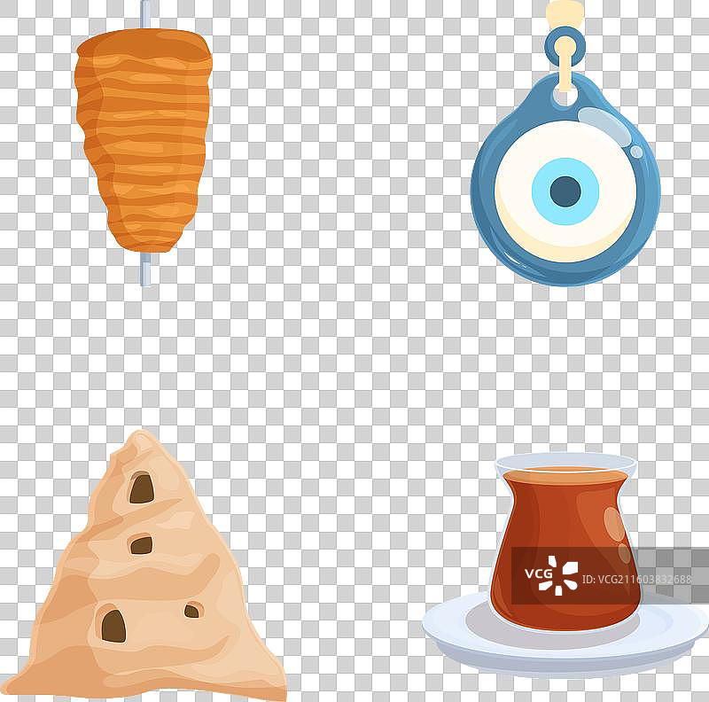 土耳其文化图标集锦集图片素材