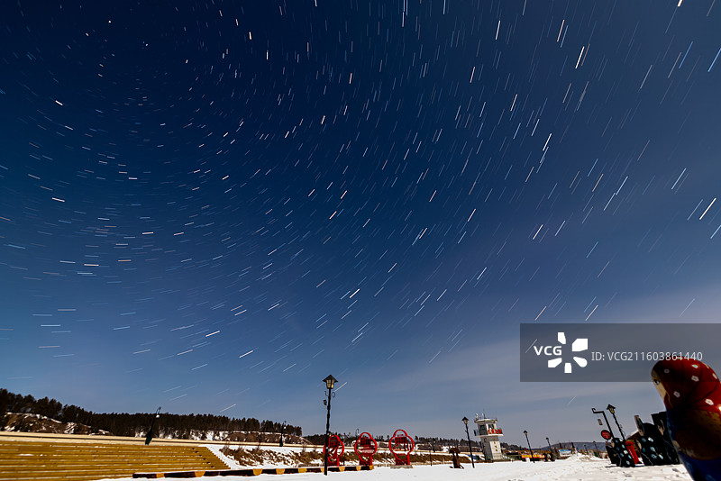 北红村 星空  黑龙江图片素材