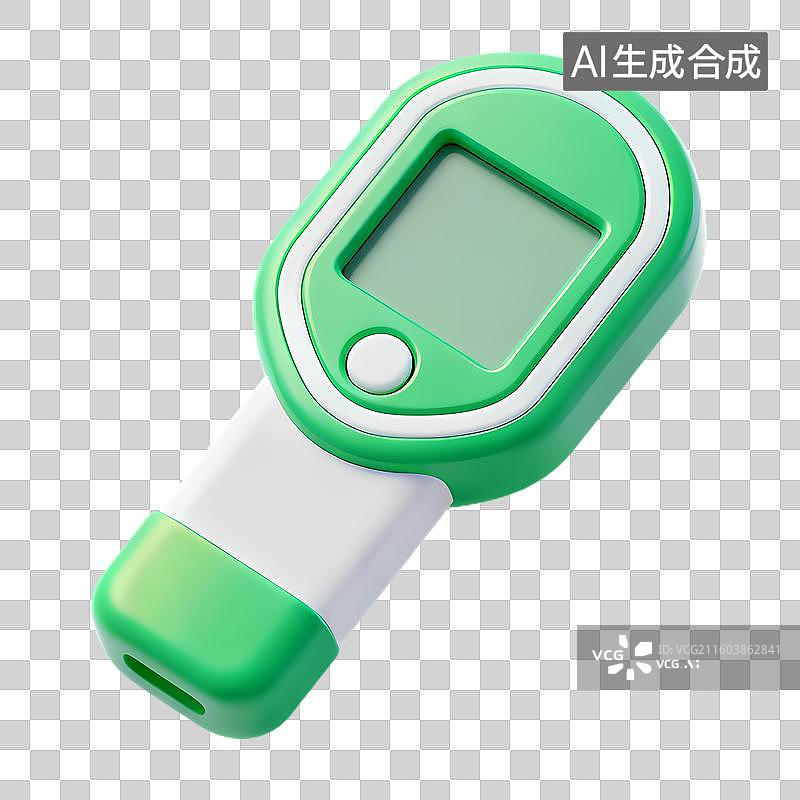 【AI数字艺术】数字非接触式红外体温计图片素材