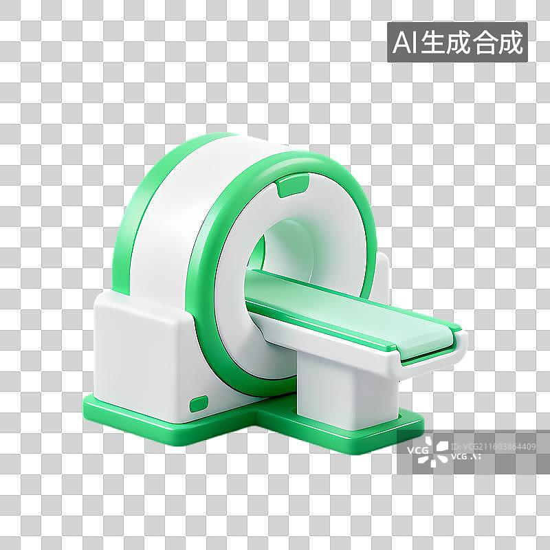 【AI数字艺术】现代医疗CT扫描设备图片素材
