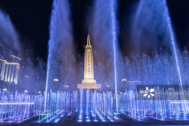 江西南昌美丽夜景图片素材