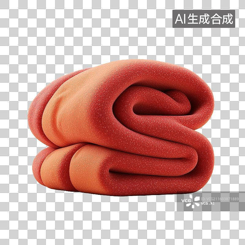 【AI数字艺术】黏土围巾3D图标图片素材