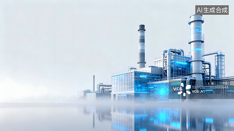 【AI数字艺术】工业主题科技背景图片素材