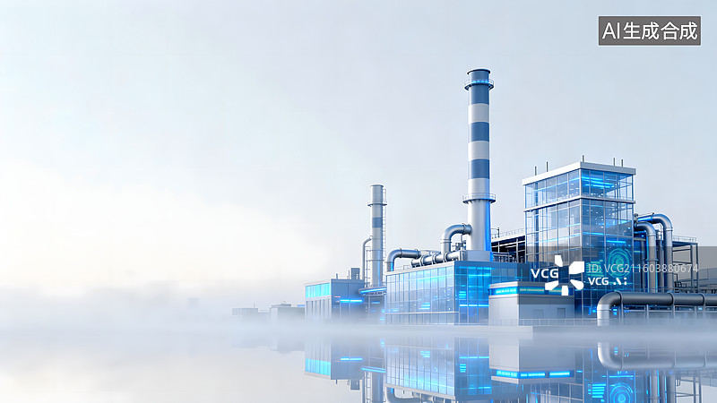 【AI数字艺术】工业主题科技背景图片素材