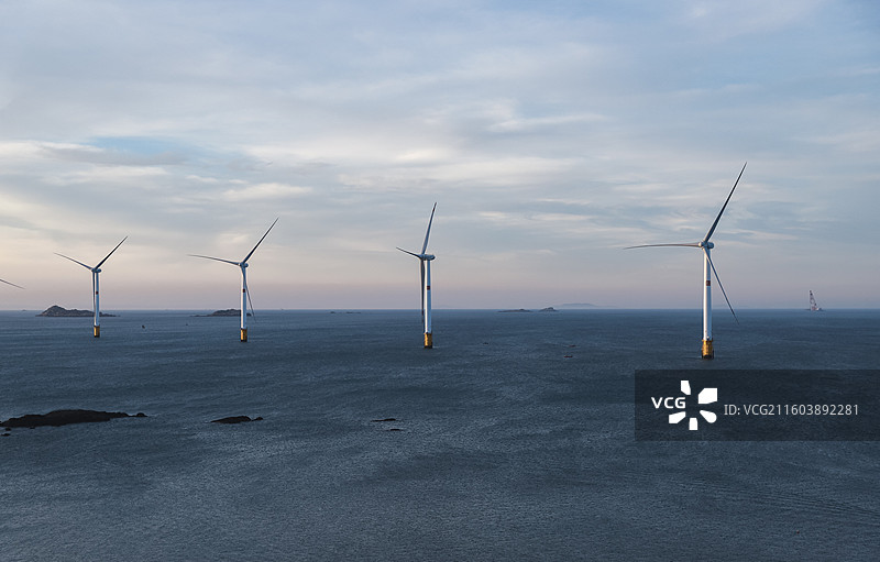 福建福州平潭风力田景观区图片素材