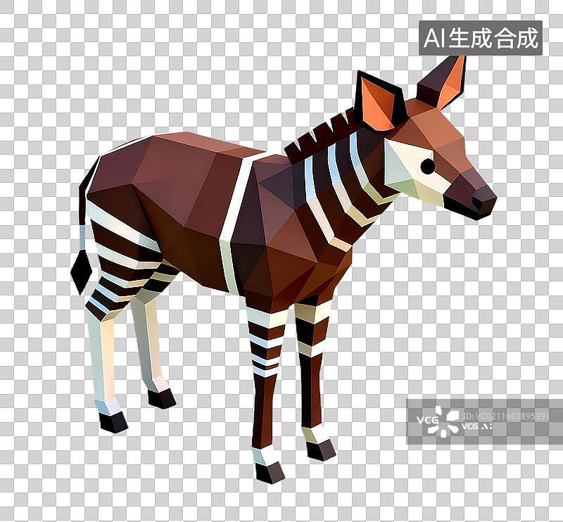 【AI数字艺术】霍加狓 标志图形 动物主题插画图片素材