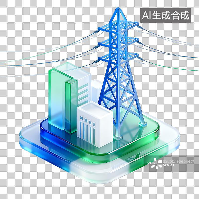 【AI数字艺术】能源环保图标图片素材