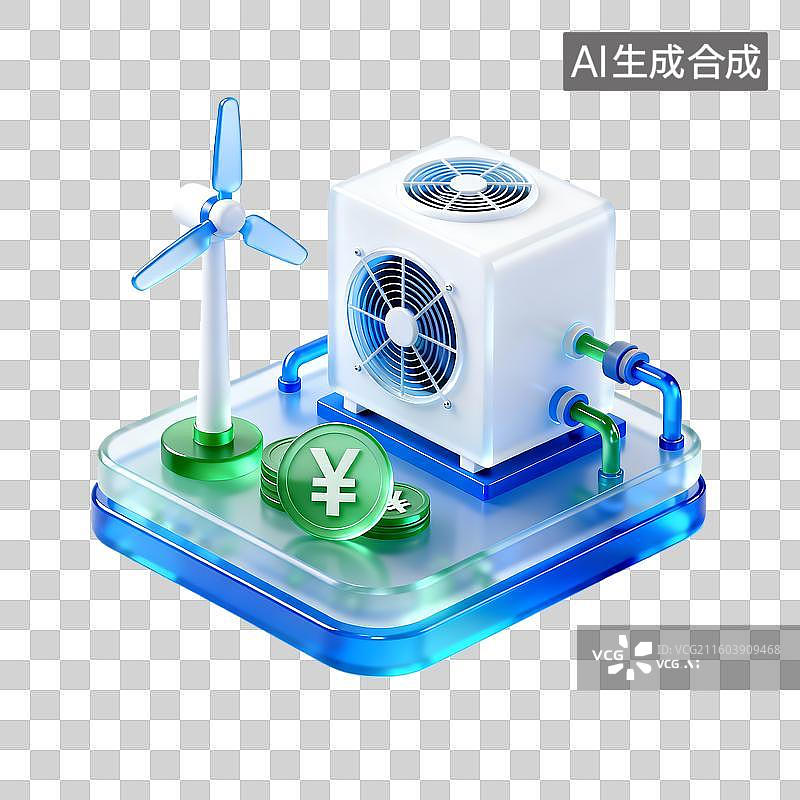【AI数字艺术】能源环保图标图片素材