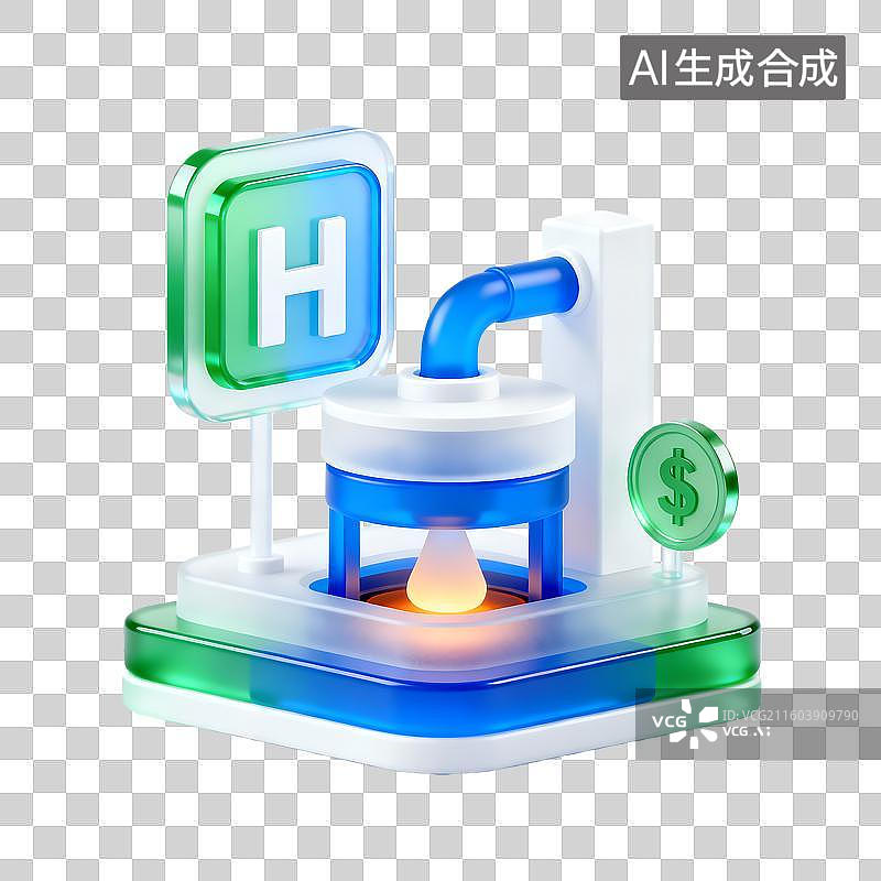 【AI数字艺术】能源环保图标图片素材