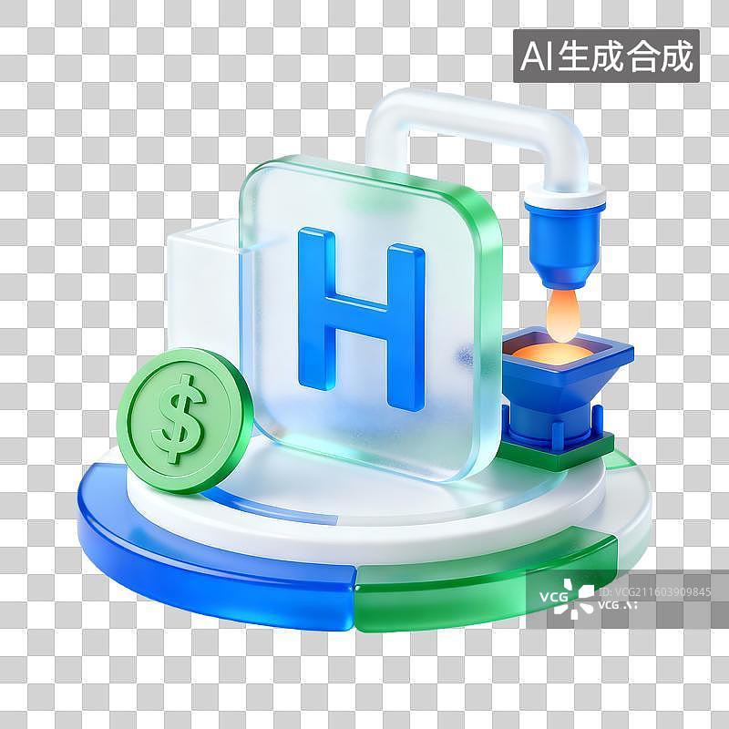 【AI数字艺术】能源环保图标图片素材