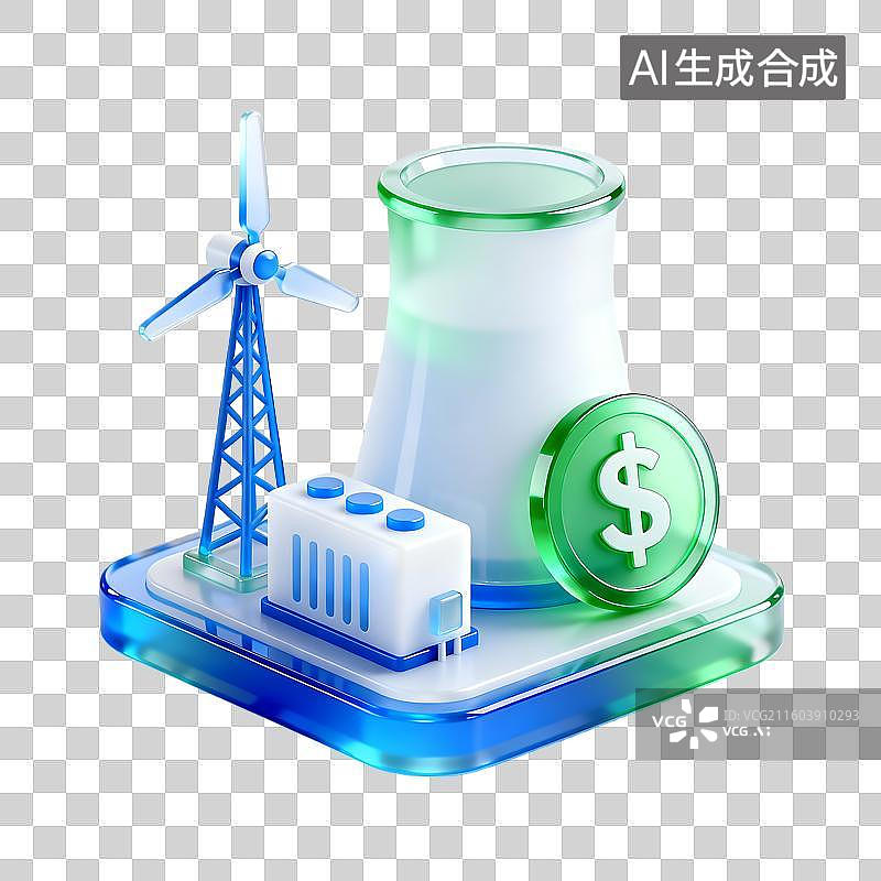 【AI数字艺术】能源环保图标图片素材